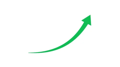 Upward growth arrow success progress business animation Stock Footage 330539385