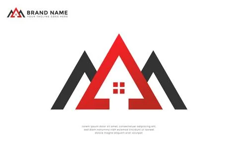 Upward House Logo Stock Illustration