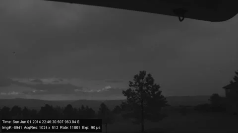 Upward Lightning Stock Footage 54705296