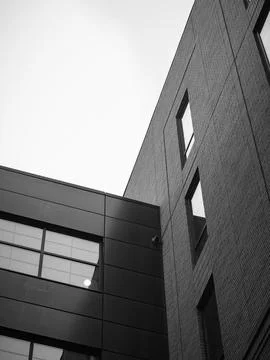Upward Look At Intersecting Building Stock Photos