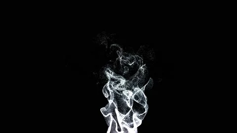 Upward movement of white smoke Stock Footage 206992140