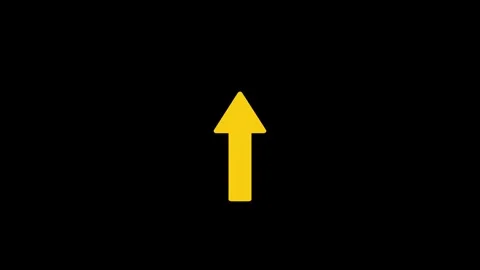 Upward Pointing Arrow on Dark Background Stock Footage 332984220