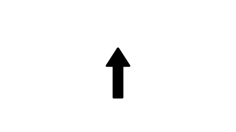 Upward Pointing Arrow Icon Stock Footage 332984218