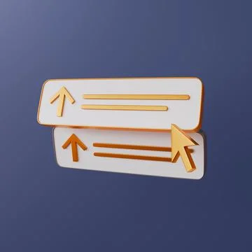 Upward ranking slider with a pointer, optimization tools and performance grow Иллюстрация