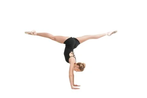 Upward split on hands Foto stock