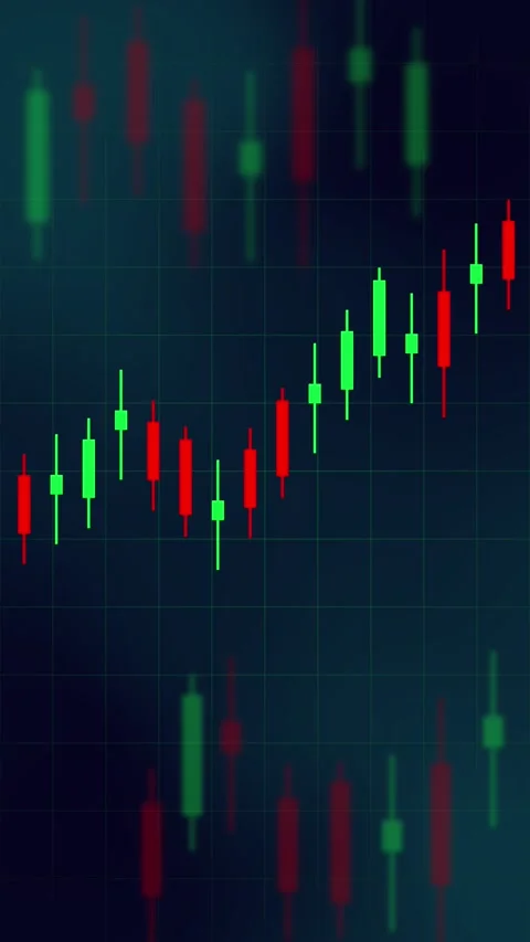 Upward Trend Candlestick Chart Animation. Stock Footage 317302884