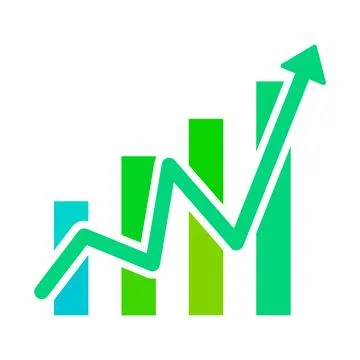 Upward Trend Icon Illustrazione stock