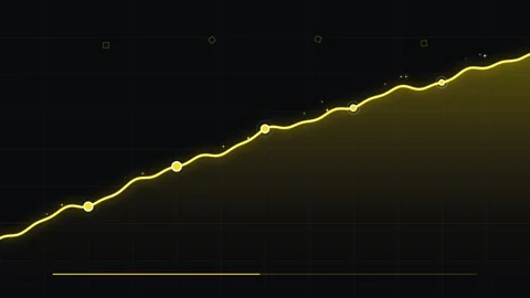 Upward Trend Line Graph Animation: Business Growth, Success, Data Analysis,.. Stock Footage 346660073
