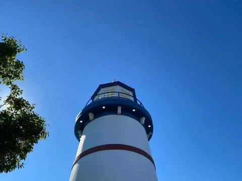 Upward View of a light house Stock Photos