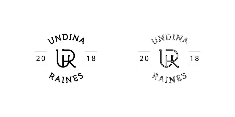 UR logo, monogram, vector Stock Illustration