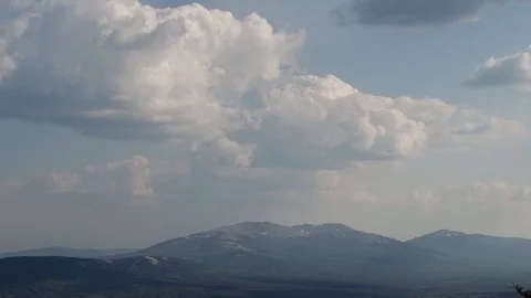 The Ural mountains in the afternoon Stock Footage 93801402
