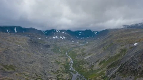 Ural mountains hyperlapse, bad weather mauntains, Russia Stock Footage 165269126
