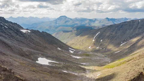 Ural mountains hyperlapse, Mountain valley, Manaraga mountain, Russia Stock Footage 165268960