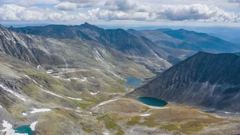 Ural mountains hyperlapse, Mountains and lakes, Subpolar Ural, Russia Stock Footage 165269192