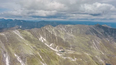 Ural mountains hyperlapse, Mountains and lakes, Subpolar Ural, Russia Stock Footage 165269260