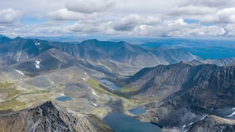 Ural mountains hyperlapse, Mountains and lakes, Subpolar Ural, Russia Stock Footage 165269567