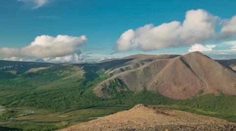 Ural Mountains, Summer, Timelapse Stock Footage 56889510
