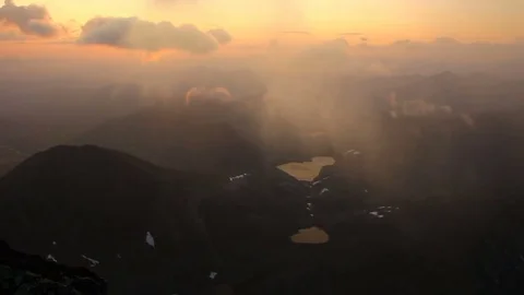 Ural mountains sunrise Stock Footage 85281229