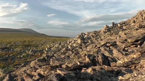 The Ural mountains sunset Stock Footage 66328709