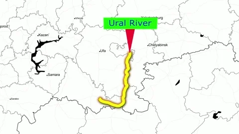 Ural River Video stock 248232303