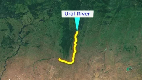 Ural River Video stock 248233472