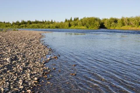 The Ural river. Stock Photos