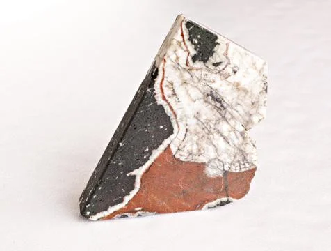Ural's stone - ensorite on white Stock Photos