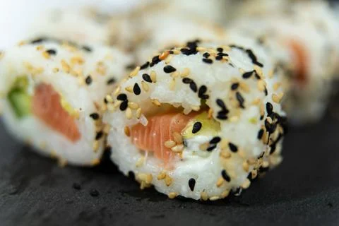 Uramaki rolls Stock Photos