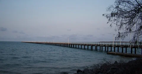 Urangan Pier Stock Footage 120126565