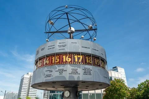 Urania World Clock in Berlin Stock Photos