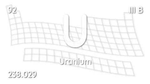 Uranium chemical element  physics and chemistry illustration backdrop イラスト素材
