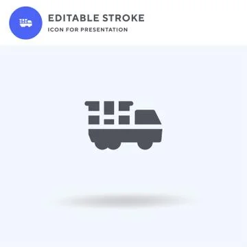Uranium icon vector, filled flat sign, solid pictogram isolated on white, log Stock-Illustration