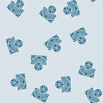 Uranium mining nuclear energy glyph seamless pattern Stock Illustration