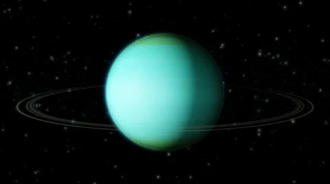 Uranus 360 rotation. Subtle needs to be seen in HD (loops). HD Stock Footage 6529955