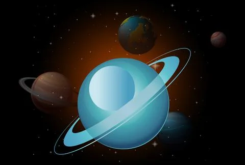 Uranus Concept Illustration Stock Illustration