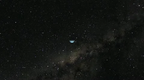 Uranus Flyby Video stock 21852507