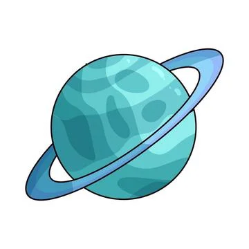 Uranus illustration Stock Illustration