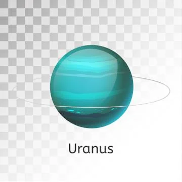 Uranus planet 3d vector illustration Stock Illustration