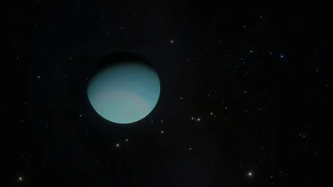 Uranus Planet and Moons Stock Footage 85073532