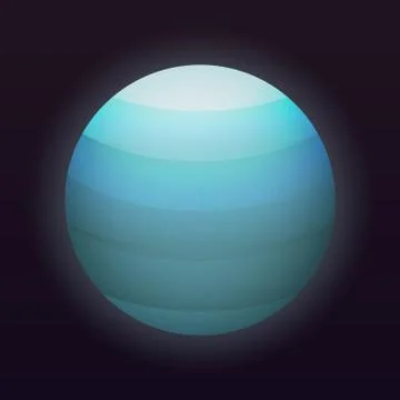 Uranus planet icon, isometric style Illustrazione stock