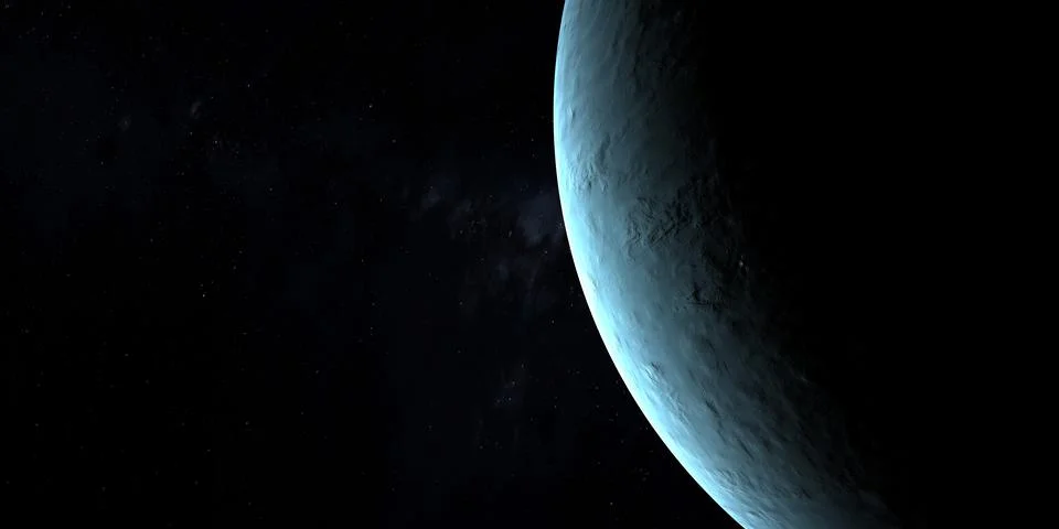 Uranus planet in the outer space Stock Photos