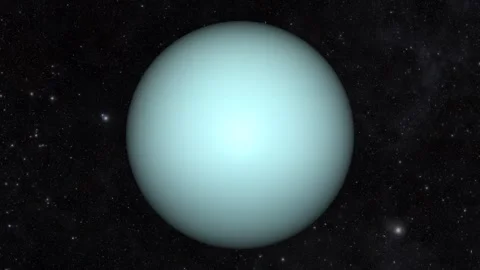 Uranus Planet Rotating Loop 3D Stock Footage 339018795
