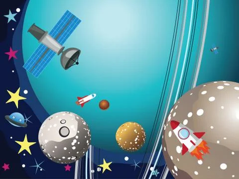 Uranus Planet in the Space イラスト素材
