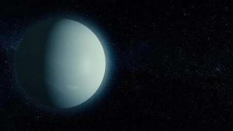 Uranus - planets of the Solar system in high quality. Science wallpaper. Uranus Illustrazione stock