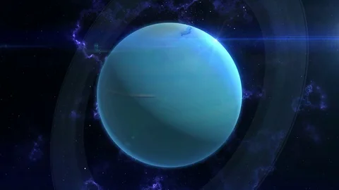 Uranus Reveal in Space Stock Footage 85059918