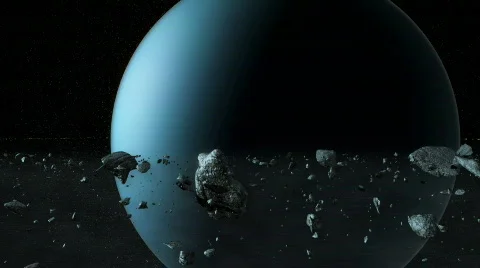 Uranus rings Video stock 533477