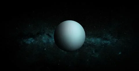 Uranus on space background. Elements of this image furnished by NASA. Stock Photos