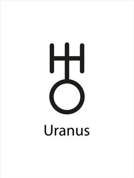 Uranus Symbol of Planet Stock Illustration