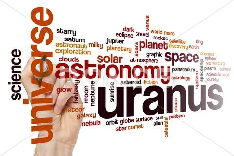 Uranus word cloud concept Stock Illustration