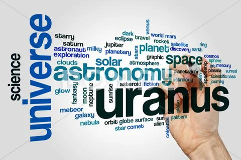 Uranus word cloud concept Stock Illustration